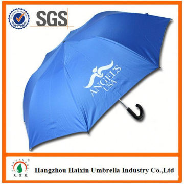 Cheap Prices!! Factory Supply 2 folding umbrella for wholesale with Crooked Handle